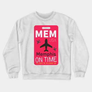 MEM airport code Crewneck Sweatshirt